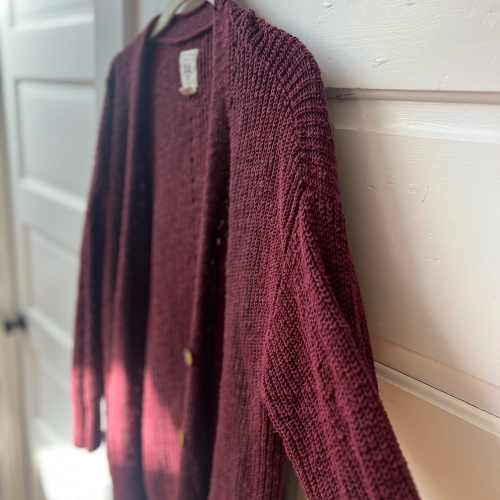 Billabong Mellow Nights Long Cardigan | Coco Berry | Size L